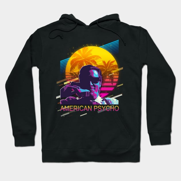 American 90s psycho vintage Hoodie by TylerJamesArt